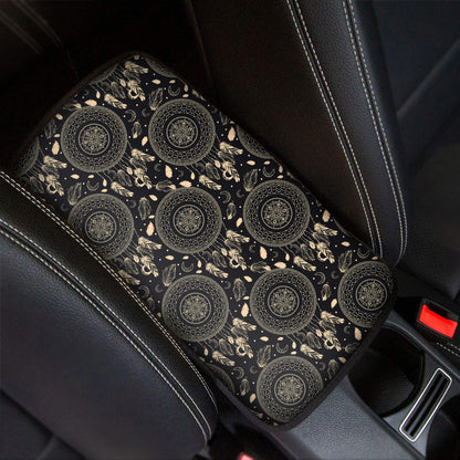 Vintage Native Dream Catcher Print Car Center Console Cover