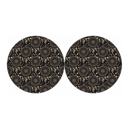 Vintage Native Dream Catcher Print Car Coasters