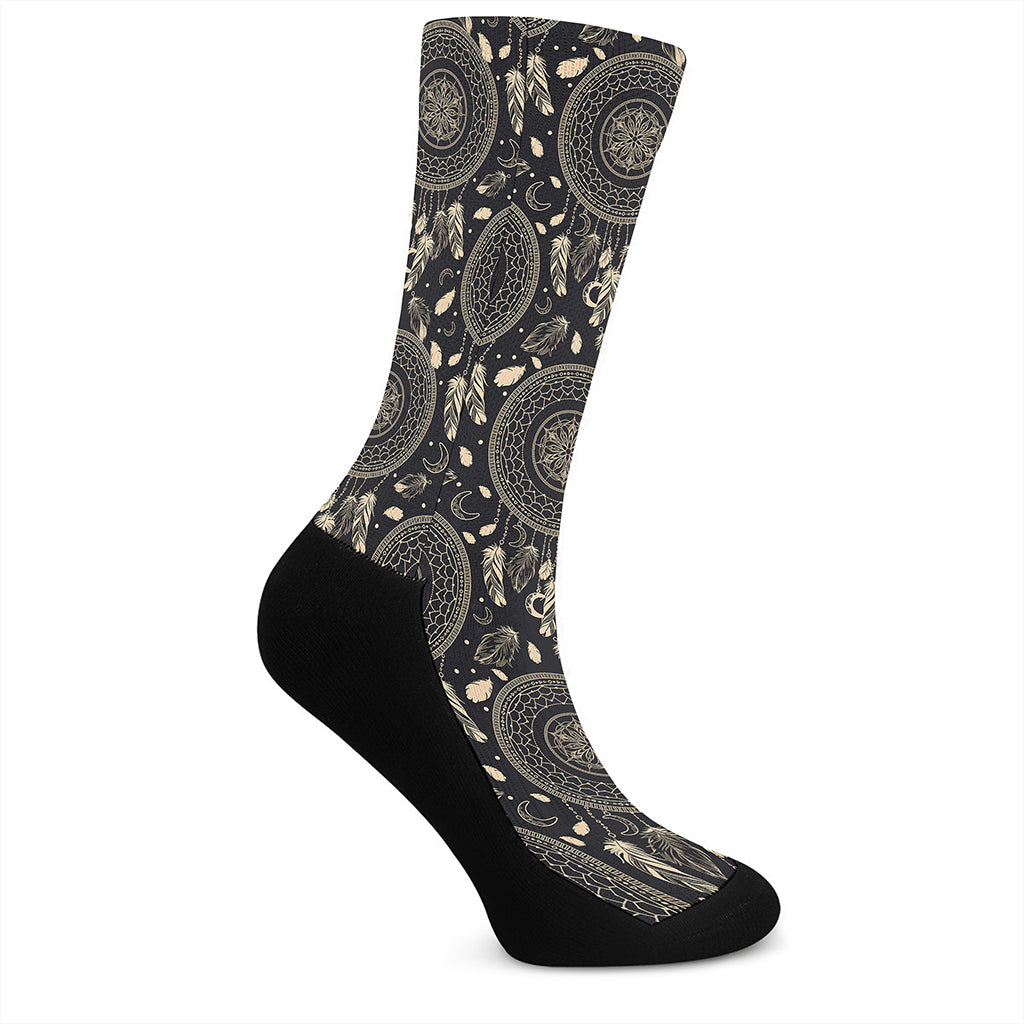 Vintage Native Dream Catcher Print Crew Socks