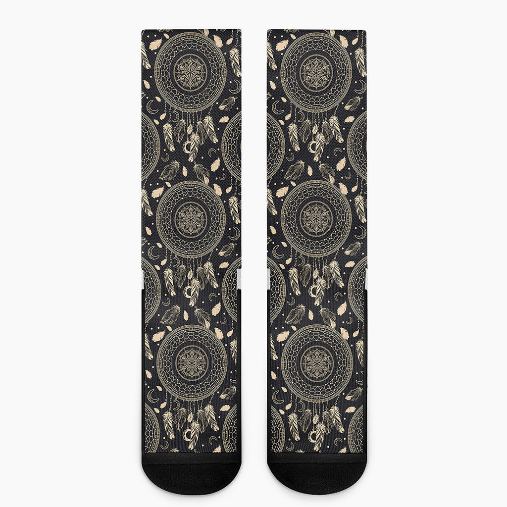 Vintage Native Dream Catcher Print Crew Socks