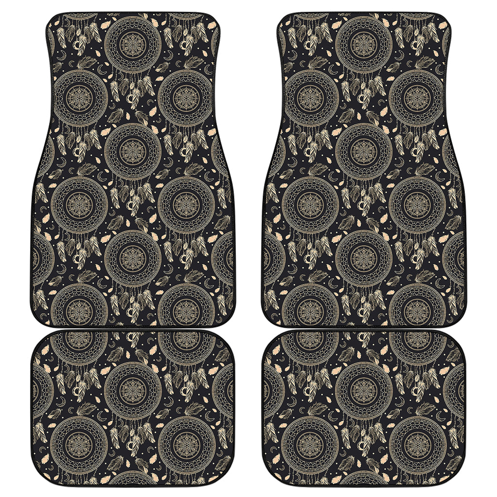 Vintage Native Dream Catcher Print Front and Back Car Floor Mats
