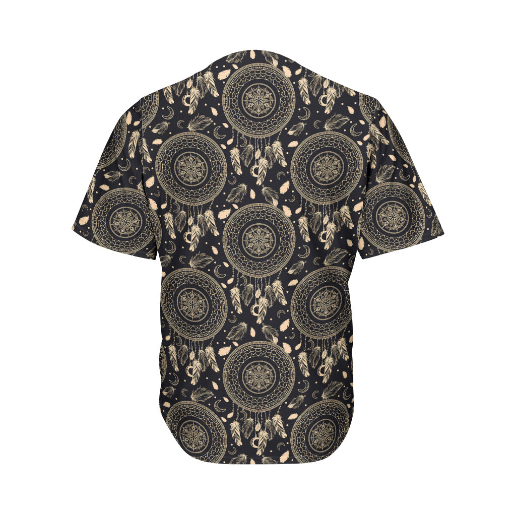 Vintage Native Dream Catcher Print Men's Baseball Jersey