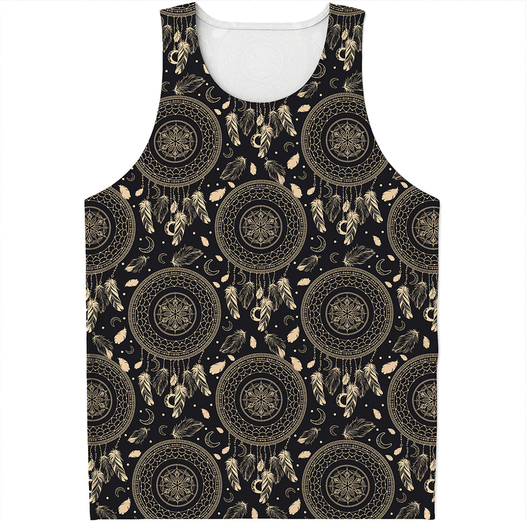 Vintage Native Dream Catcher Print Men's Tank Top