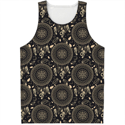 Vintage Native Dream Catcher Print Men's Tank Top
