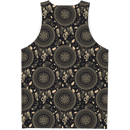 Vintage Native Dream Catcher Print Men's Tank Top