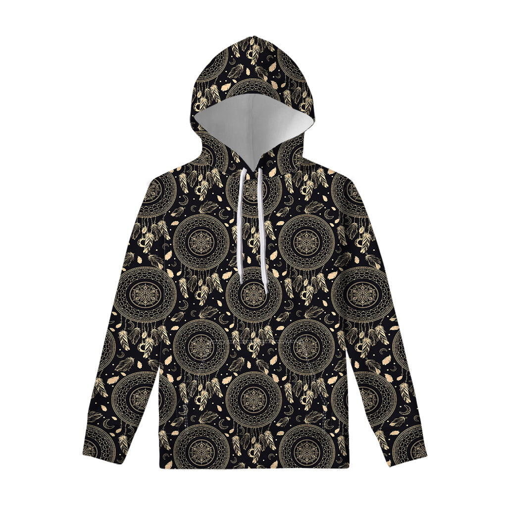 Vintage Native Dream Catcher Print Pullover Hoodie