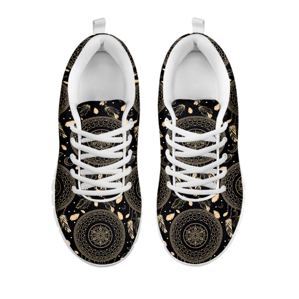 Vintage Native Dream Catcher Print White Sneakers