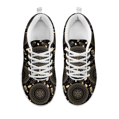 Vintage Native Dream Catcher Print White Sneakers