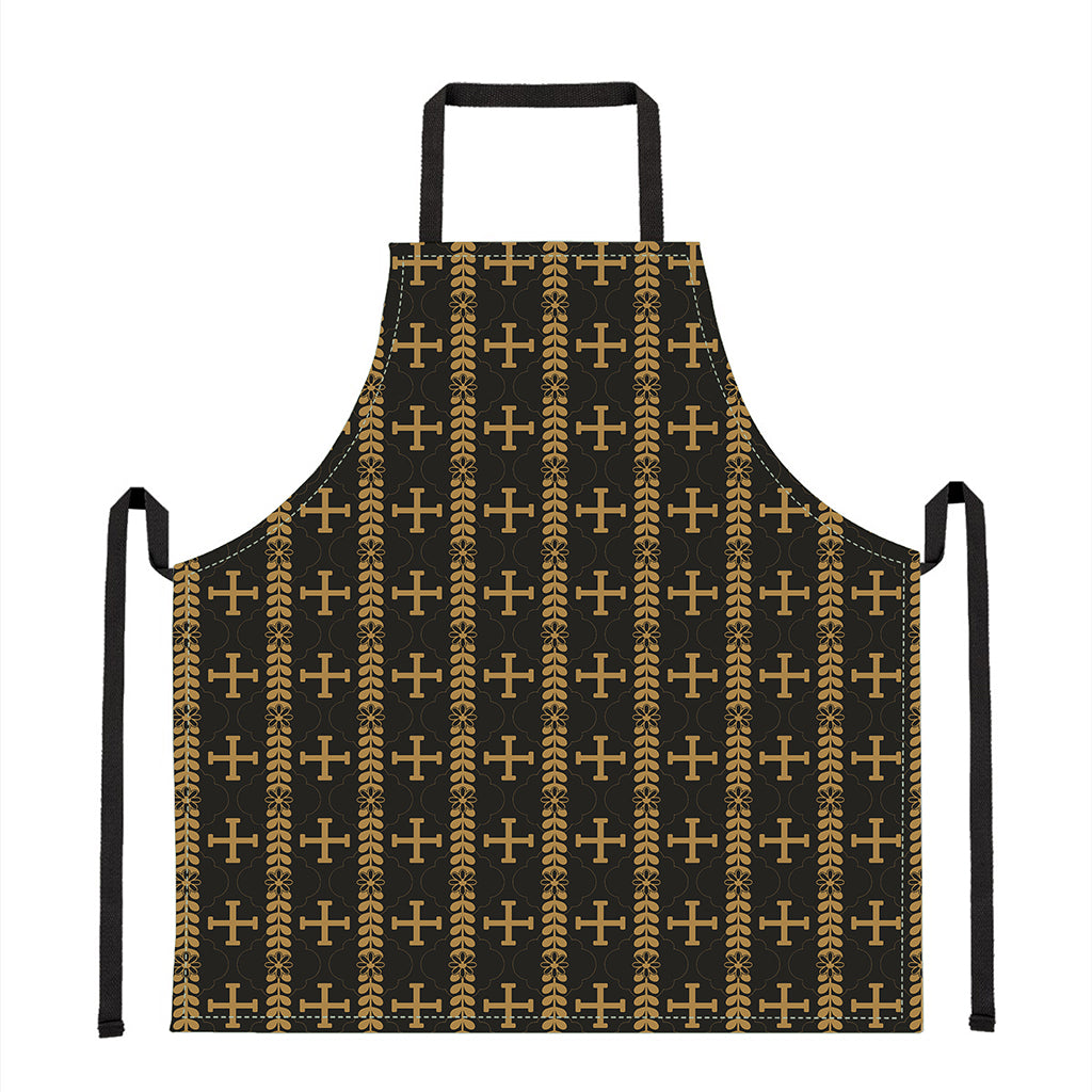 Vintage Orthodox Pattern Print Apron