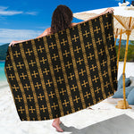 Vintage Orthodox Pattern Print Beach Sarong Wrap