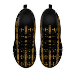 Vintage Orthodox Pattern Print Black Sneakers