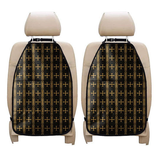 Vintage Orthodox Pattern Print Car Seat Organizers