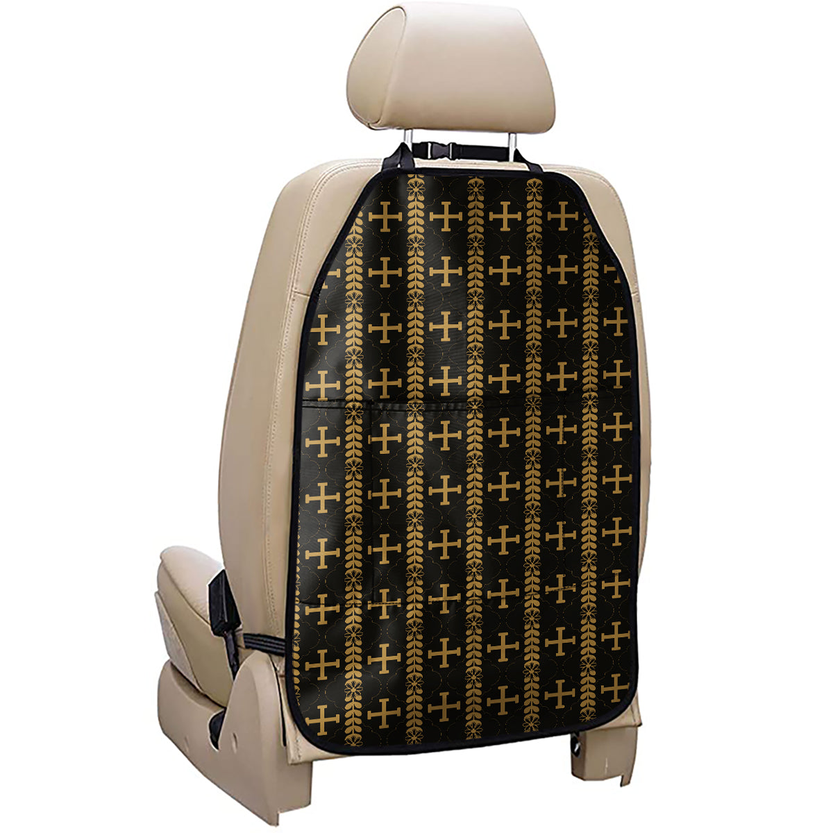 Vintage Orthodox Pattern Print Car Seat Organizers
