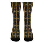 Vintage Orthodox Pattern Print Crew Socks