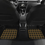 Vintage Orthodox Pattern Print Front and Back Car Floor Mats