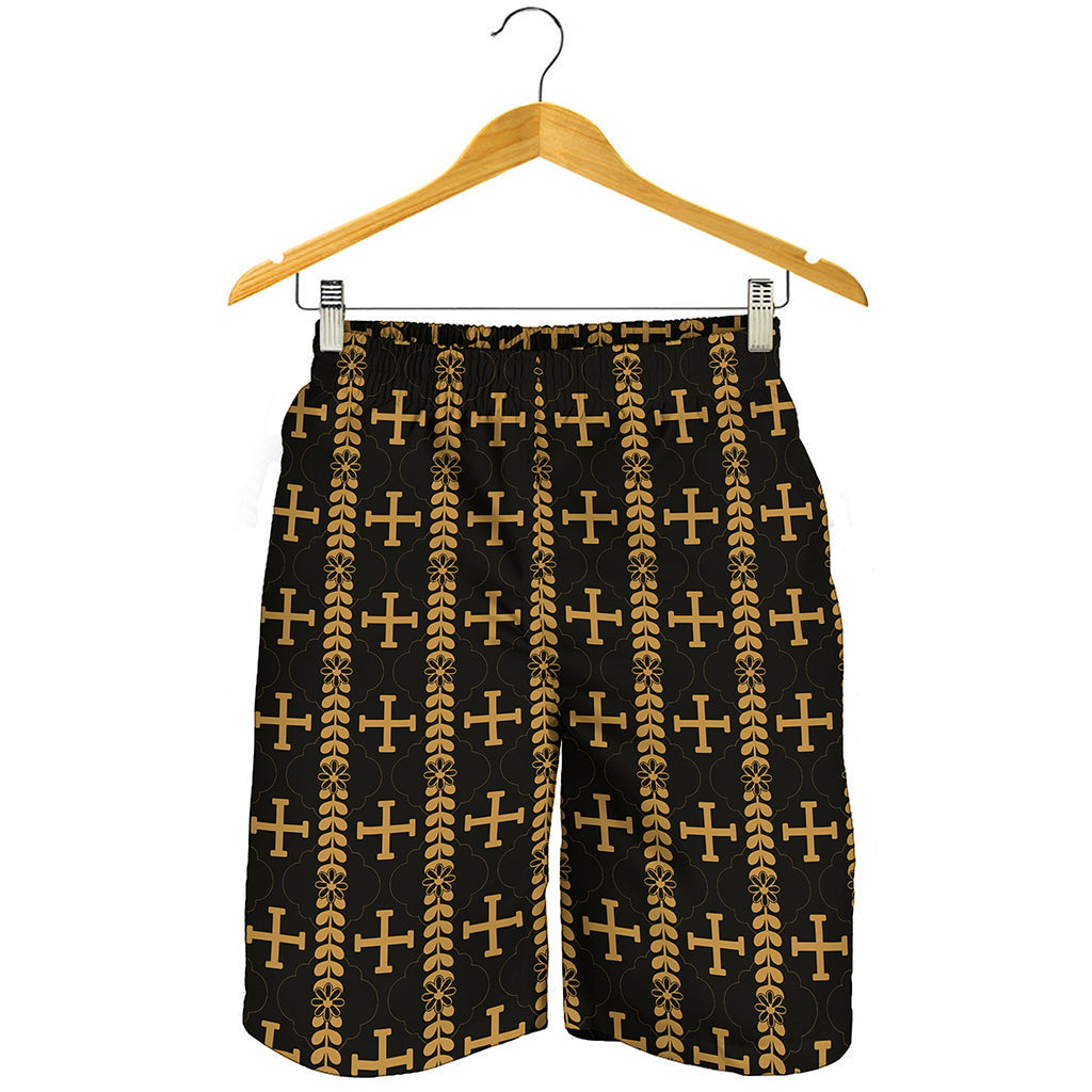 Vintage Orthodox Pattern Print Men's Shorts