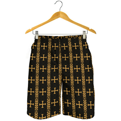 Vintage Orthodox Pattern Print Men's Shorts