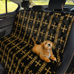 Vintage Orthodox Pattern Print Pet Car Back Seat Cover