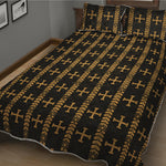 Vintage Orthodox Pattern Print Quilt Bed Set