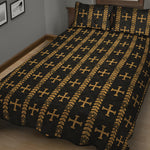 Vintage Orthodox Pattern Print Quilt Bed Set