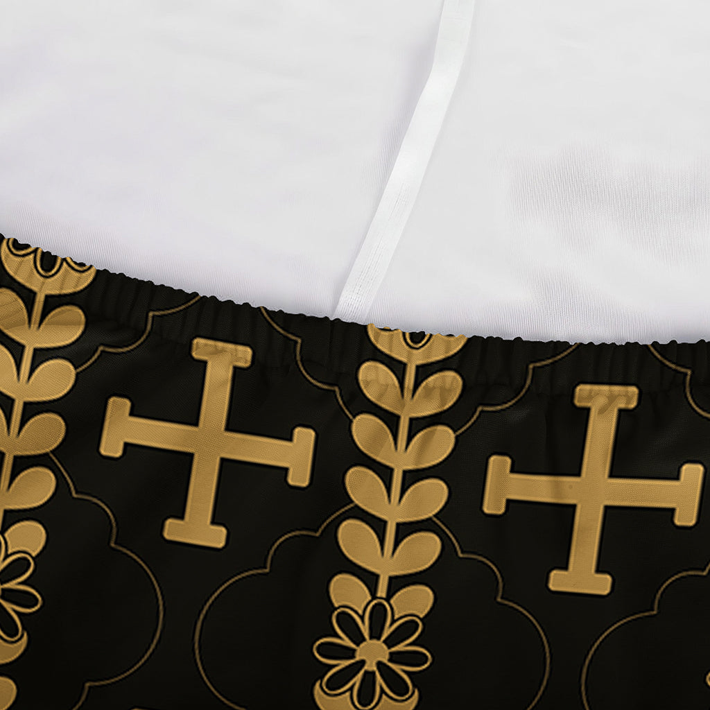 Vintage Orthodox Pattern Print Sofa Cover