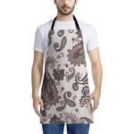 Vintage Paisley Pattern Print Apron