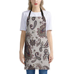 Vintage Paisley Pattern Print Apron