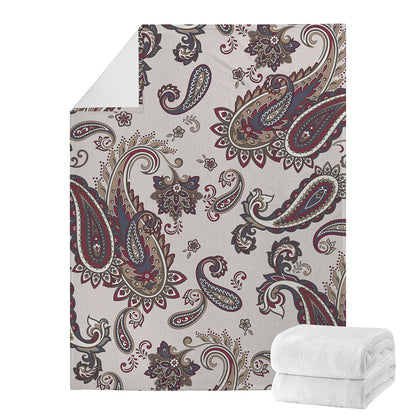 Vintage Paisley Pattern Print Blanket