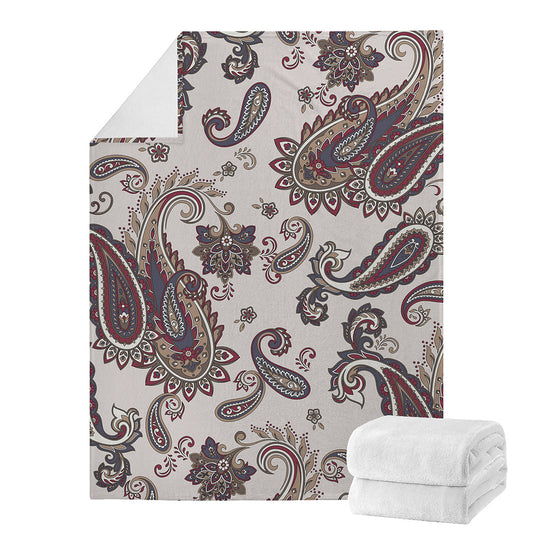 Vintage Paisley Pattern Print Blanket