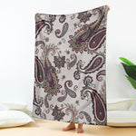 Vintage Paisley Pattern Print Blanket