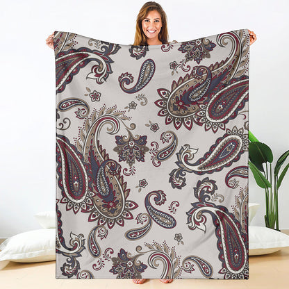 Vintage Paisley Pattern Print Blanket