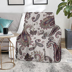Vintage Paisley Pattern Print Blanket