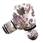 Vintage Paisley Pattern Print Boxing Gloves