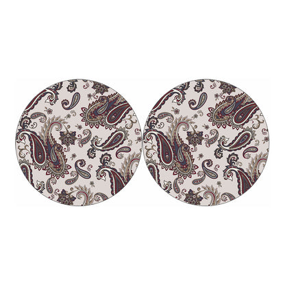 Vintage Paisley Pattern Print Car Coasters