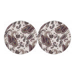 Vintage Paisley Pattern Print Car Coasters