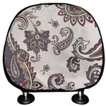 Vintage Paisley Pattern Print Car Headrest Covers