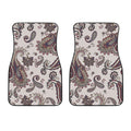 Vintage Paisley Pattern Print Front Car Floor Mats