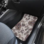 Vintage Paisley Pattern Print Front Car Floor Mats