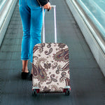 Vintage Paisley Pattern Print Luggage Cover