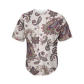 Vintage Paisley Pattern Print Men's Baseball Jersey