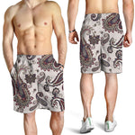 Vintage Paisley Pattern Print Men's Shorts