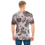 Vintage Paisley Pattern Print Men's T-Shirt