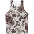 Vintage Paisley Pattern Print Men's Tank Top