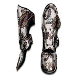 Vintage Paisley Pattern Print Muay Thai Shin Guard