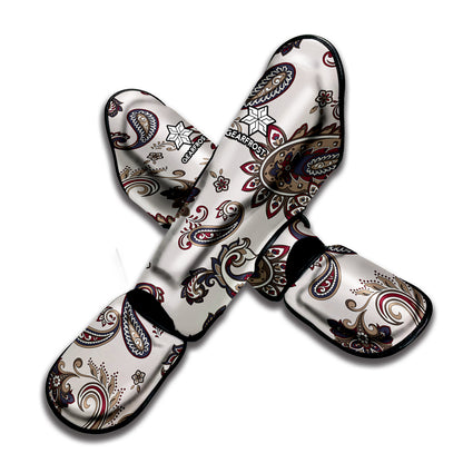 Vintage Paisley Pattern Print Muay Thai Shin Guard