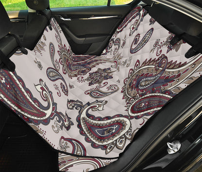 Vintage Paisley Pattern Print Pet Car Back Seat Cover
