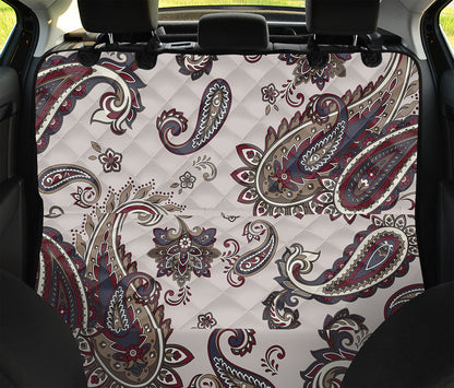 Vintage Paisley Pattern Print Pet Car Back Seat Cover