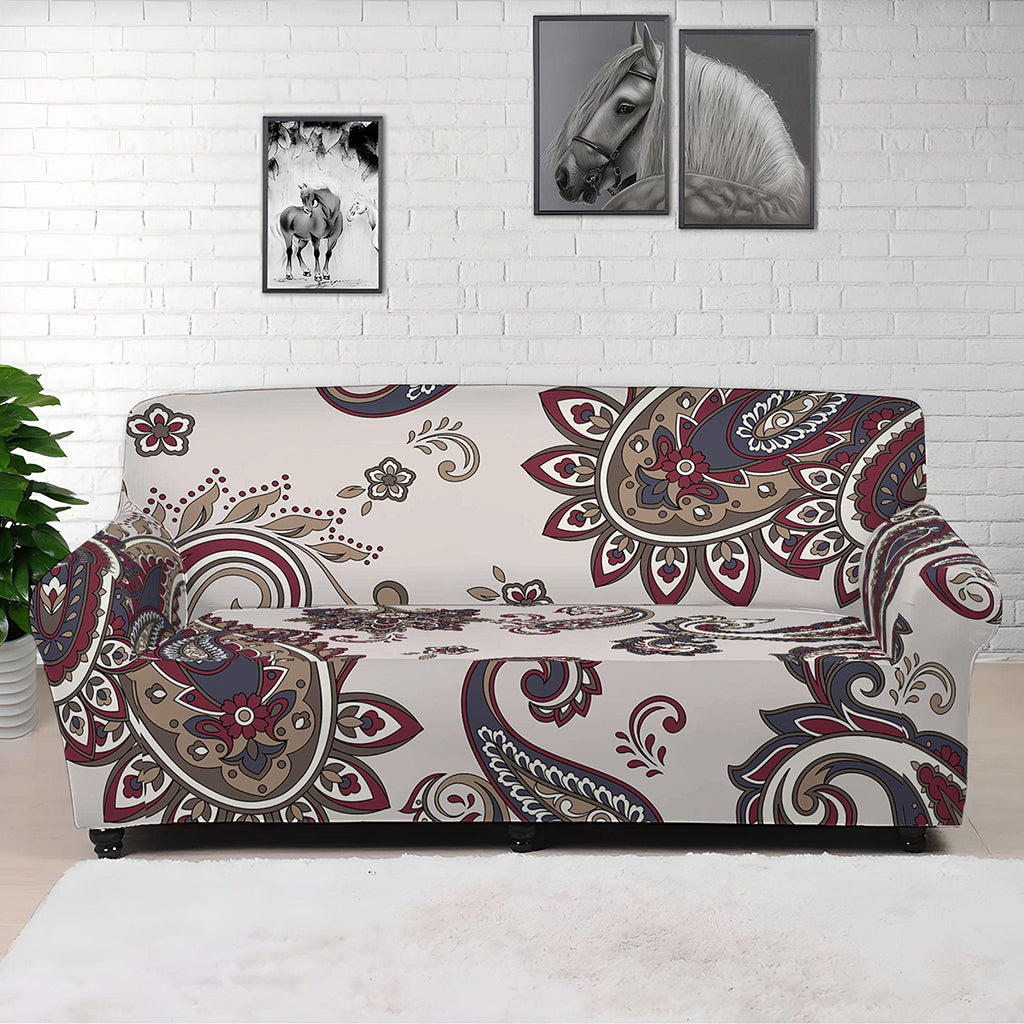 Vintage Paisley Pattern Print Sofa Cover