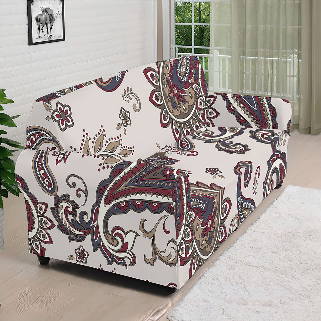 Vintage Paisley Pattern Print Sofa Cover