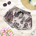 Vintage Paisley Pattern Print Women's Shorts